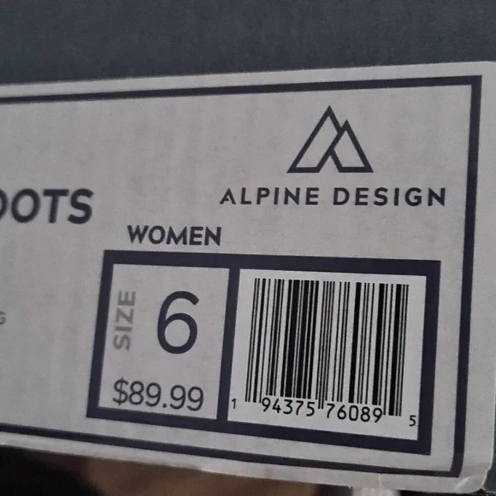 Kamik Alpine Design Hazel Shortie Waterproof Boots NWB Size 6
